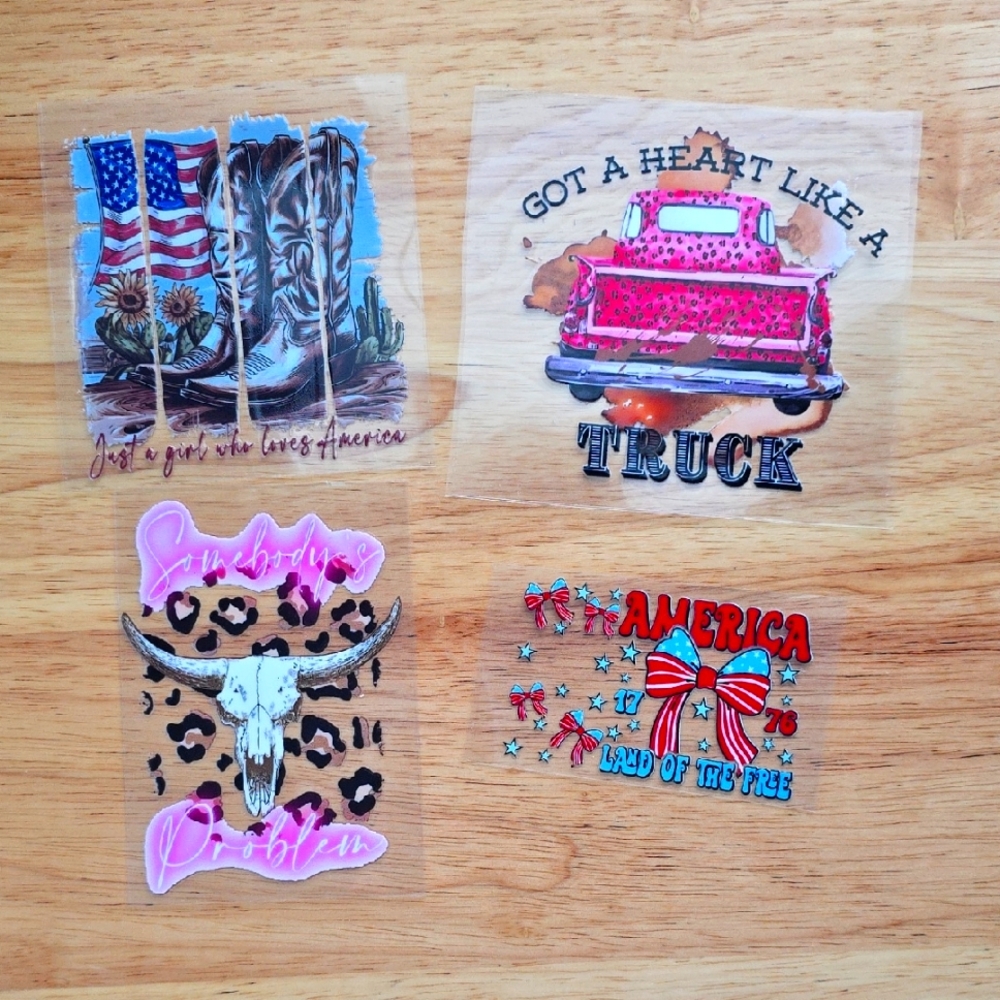Set Of UVDTF Stickers